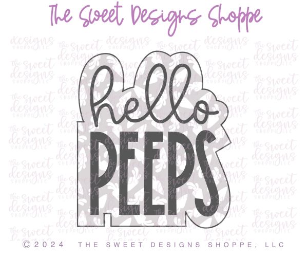 hello PEEPS Plaque - Cookie Cutter Sale