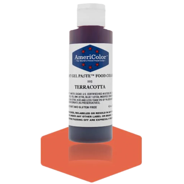 Americolor Soft Gel Paste - Terracotta - Select Size - Food Color For Sale