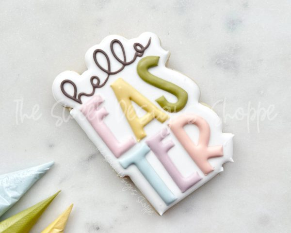 hello EASTER Plaque - Cookie Cutter Discount