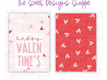 Printed Tag: happy VALENTINE S  2  x 3  - Set of 25 Tags , Pre-punched hole. Hot on Sale