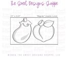 Valentines Eggplant & Peach Cookie Cutters Set - 2 Piece Set - Cookie Cutters Hot on Sale