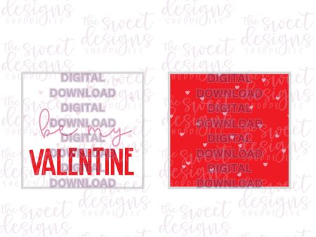 Be My VALENTINE - Digital Instant Download 2  x 2  Tag Hot on Sale