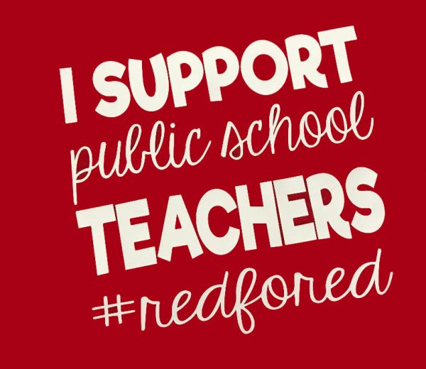 Red For Ed Teacher Supporter T-Shirt or Hoodie Fashion