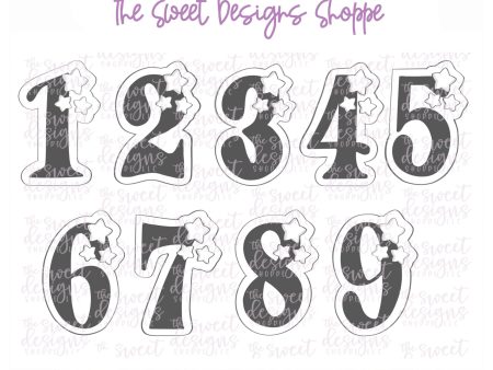 Numbers with Stars Set - Set of 9 - Cookie Cutters Discount