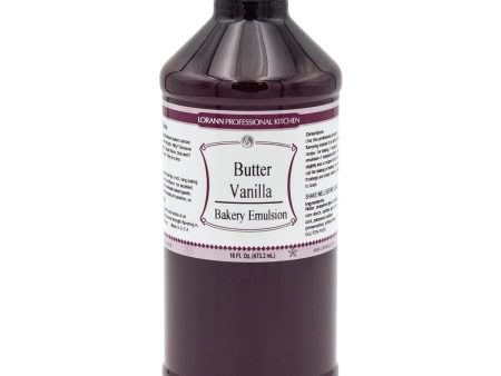 Butter-Vanilla, Baking Flavoring Emulsion 16oz by LorAnn For Cheap