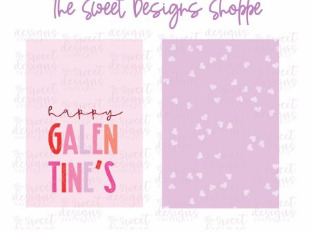 Printed Tag: happy GALENTINE S  2  x 3  - Set of 25 Tags , Pre-punched hole. Online now