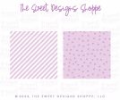 Printed Box Backer : Light Purple Hearts & Diagonals - Set of 25 Backers ( Select Size) For Discount