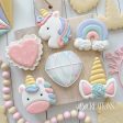 6 B s Creations: Teaching Partners Class - Unicorn - Set of 6 Cookie Cutters - Online Class not included Supply