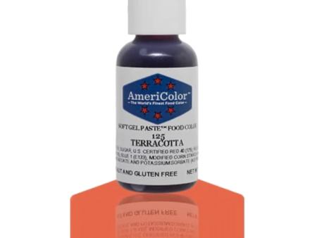 Americolor Soft Gel Paste - Terracotta - Select Size - Food Color For Sale