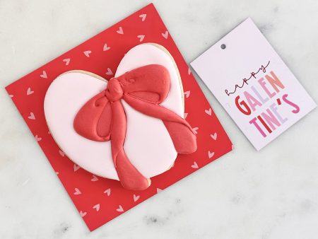 Chunky Heart with Bow - Cookie Cutter For Sale