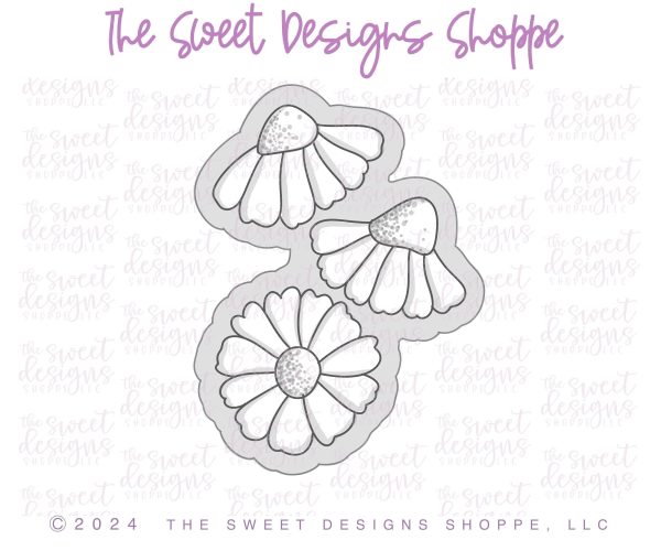 Daisy Flowers Bundle - Cookie Cutter Online Hot Sale