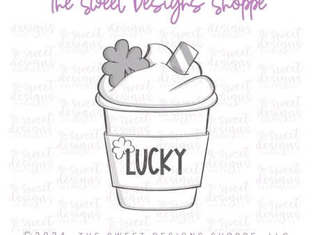 Lucky Iced Coffee- Cookie Cutter Online Sale