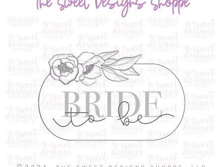 Oval Bride to be Plaque - Cookie Cutter Sale