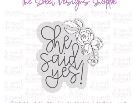 She said yes! Plaque - Cookie Cutter on Sale