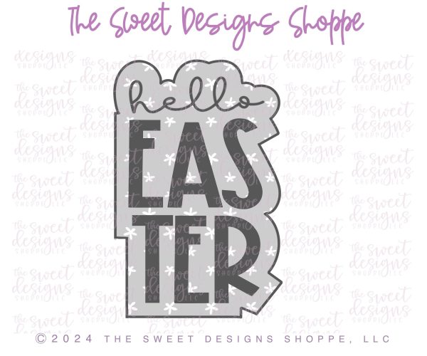 hello EASTER Plaque - Cookie Cutter Discount