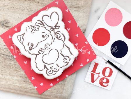 Bundle - PYOC Love Monster with Heart Balloon - Cookie Cutter & Stencil on Sale