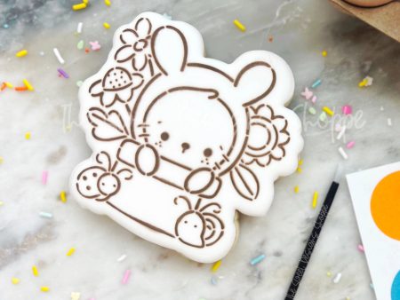 Bundle - PYOC Floral Bunny - Cookie Cutter & Stencil Supply