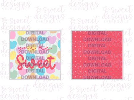 You re Sweet    - Digital Instant Download 2  x 2  Tag Sale